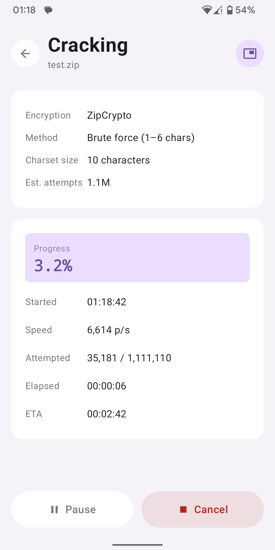 Recovery in progress